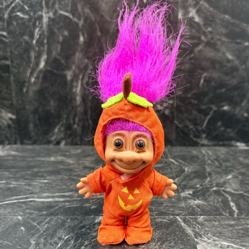 RUSS Troll Doll with Pumpkin Costume - Picture 3 of 15
